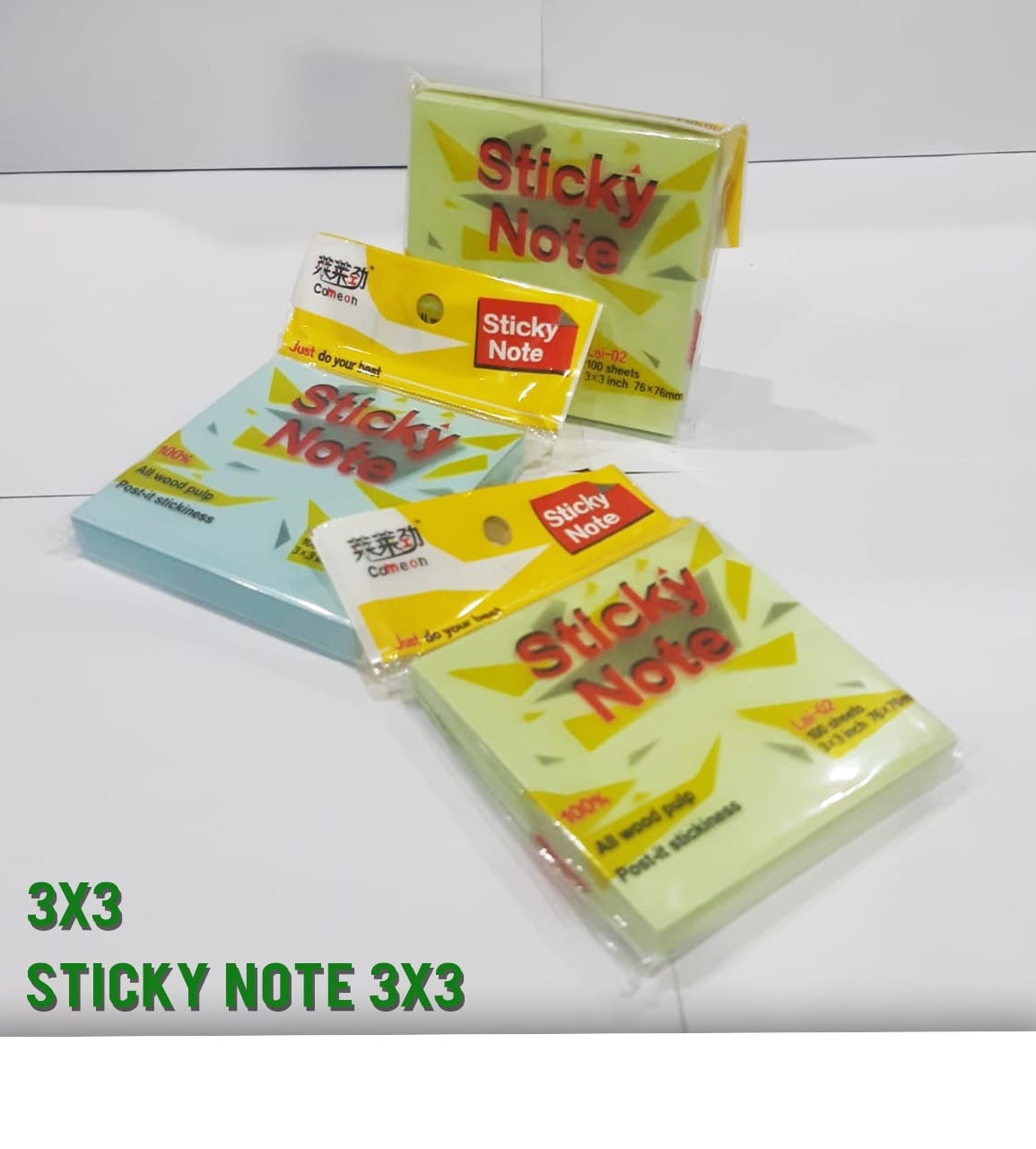 Sticky Note 3x3 / POST IT / Note kantor Lazada Indonesia