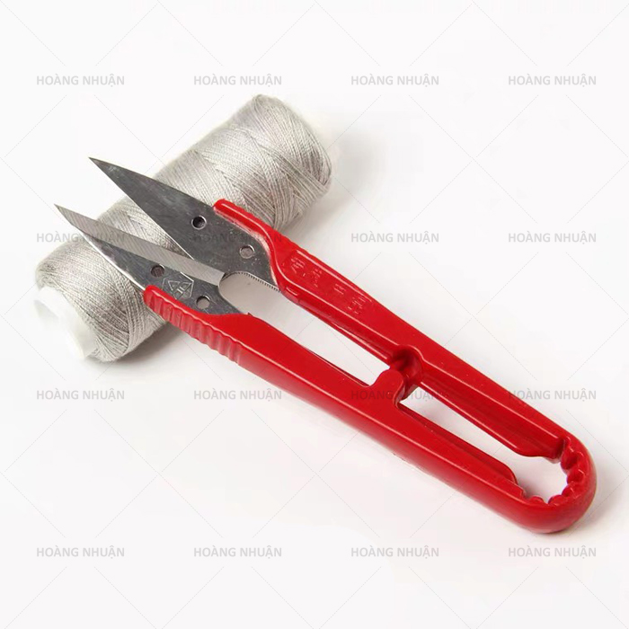 Kéo bấm nhựa đỏ vĩ 12 cây