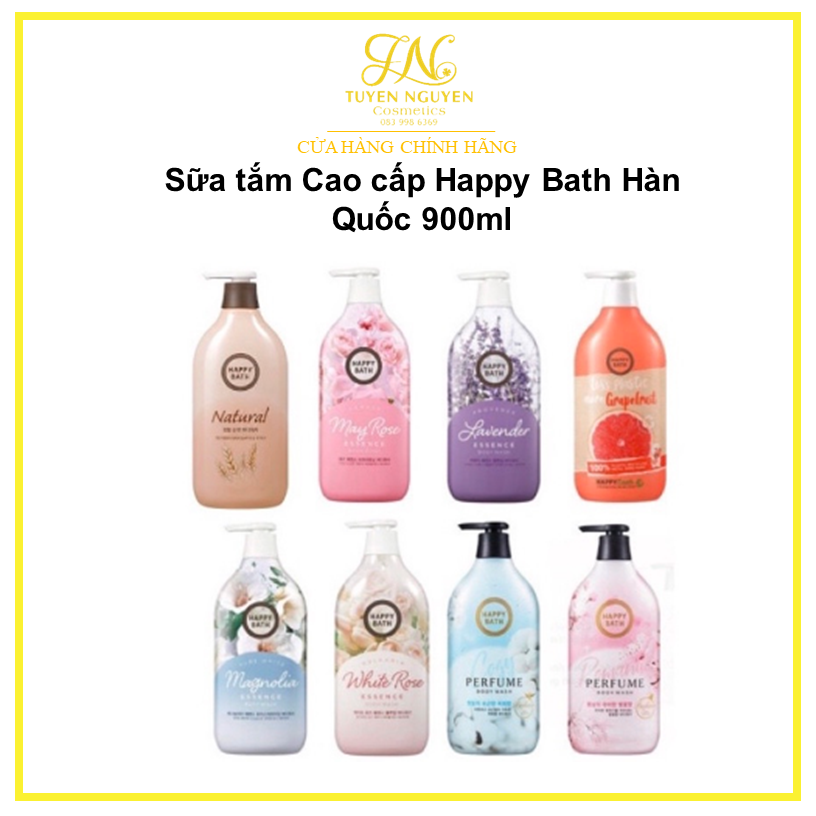 Sữa tắm Cao cấp Happy Bath Hàn Quốc 900ml