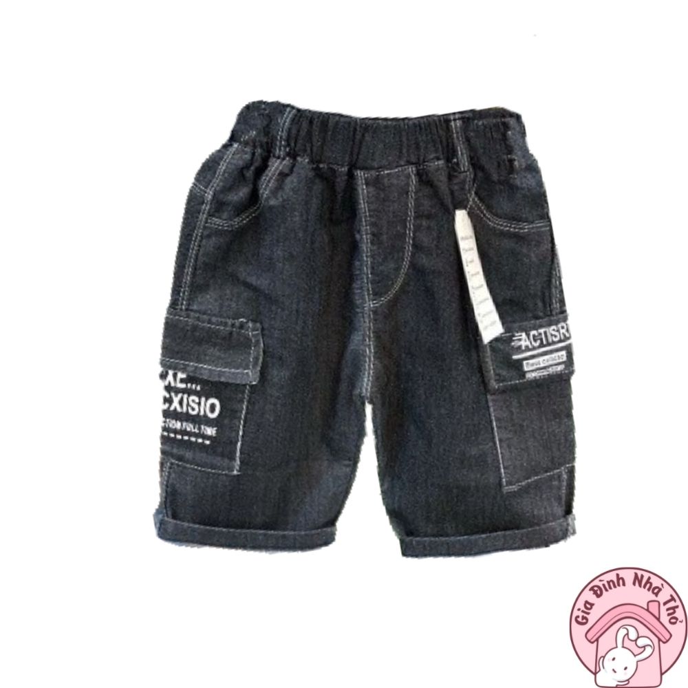 (20-30kg) Quần bò jean bò ngố lửng cho bé trai