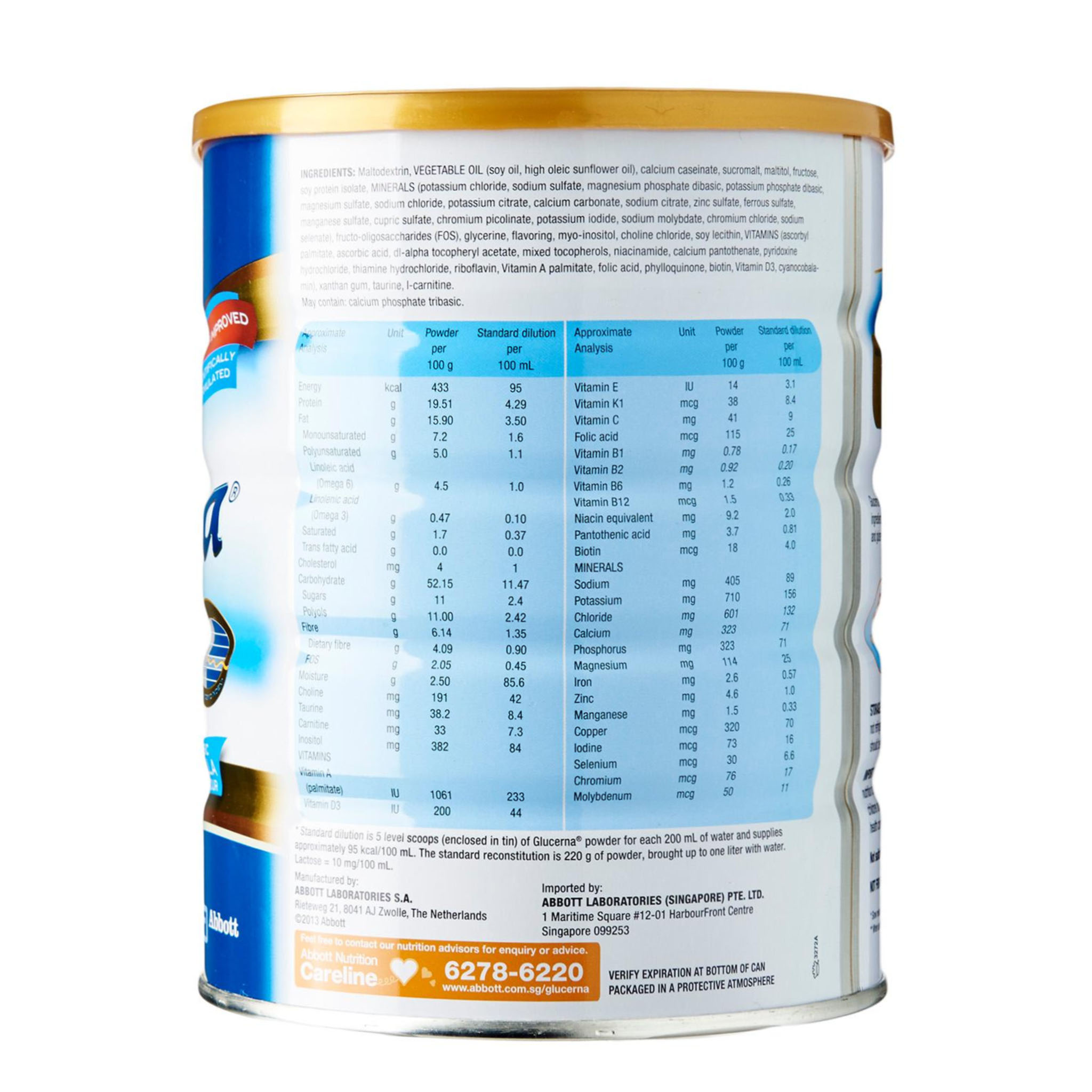 Sữa Bột Giành Cho Người Tiểu Đường Glucerna Úc 850g [Date Mới 2023]
