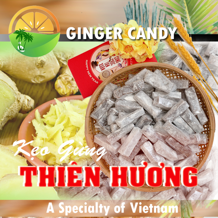 Kẹo gừng phấn (kẹo da trâu)/Bánh kẹo ăn vặt