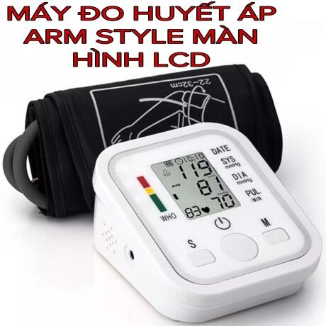 Máy đo huyết áp máy đo huyết áp arm style nhật loại tốt, đo huyết áp, nhịp tim tự động chuẩn xác, nhanh chóng