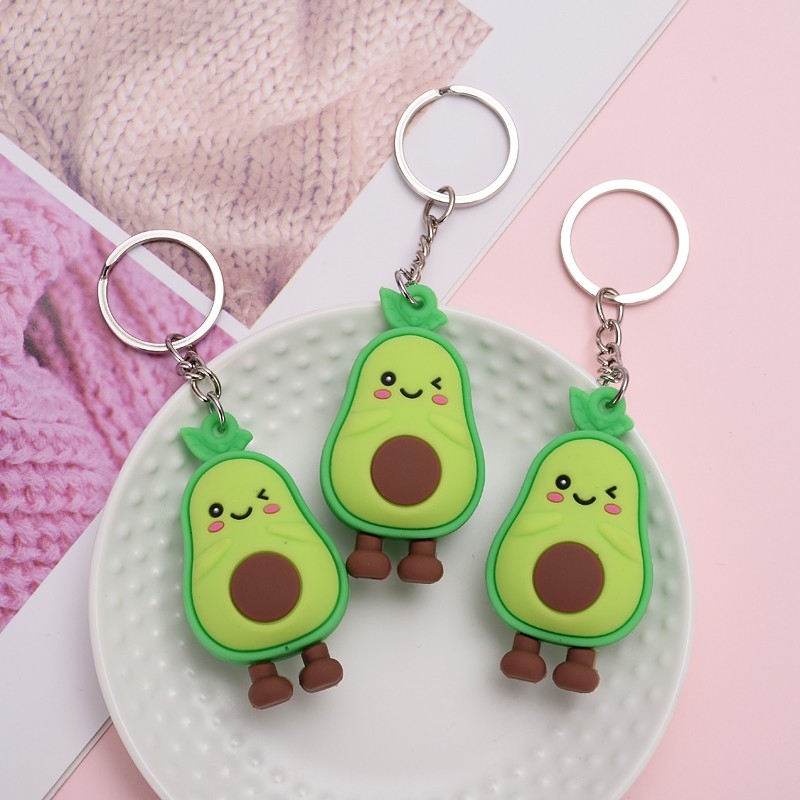 Móc khóa hình quả bơ dễ thương