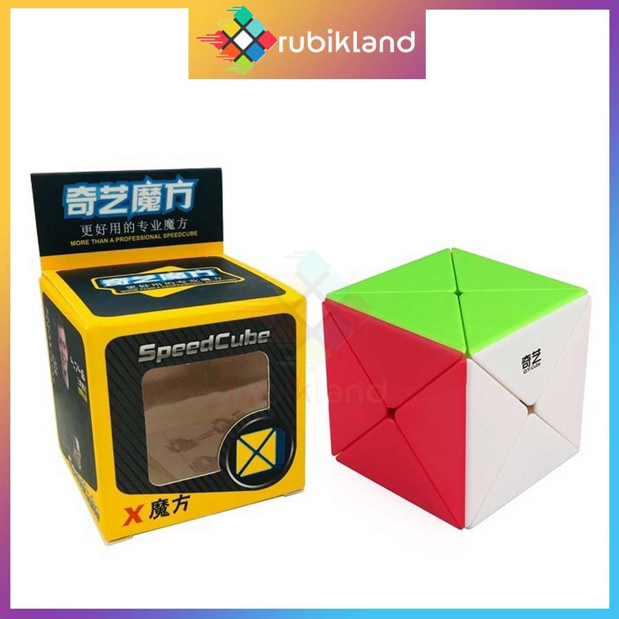 Rubik biến thể qiyi dino cube rubic qiyi x dino skewb magic cube đồ chơi trí tuệ trẻ em