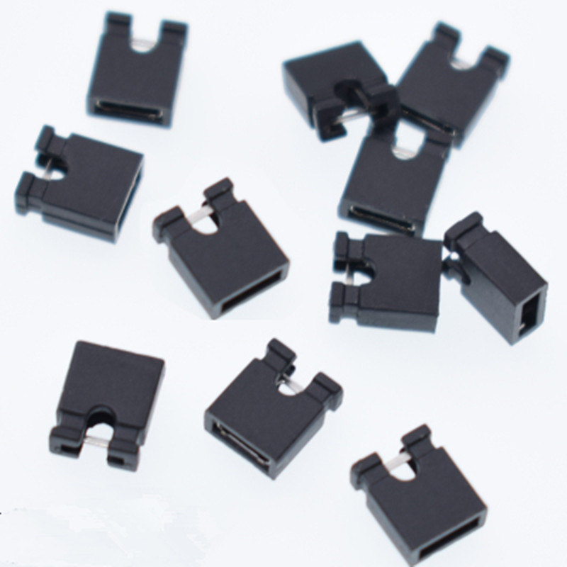 100pcs 2.54mm Cap Pin Header Blocks Connector For Circuit Board 2.54 ...