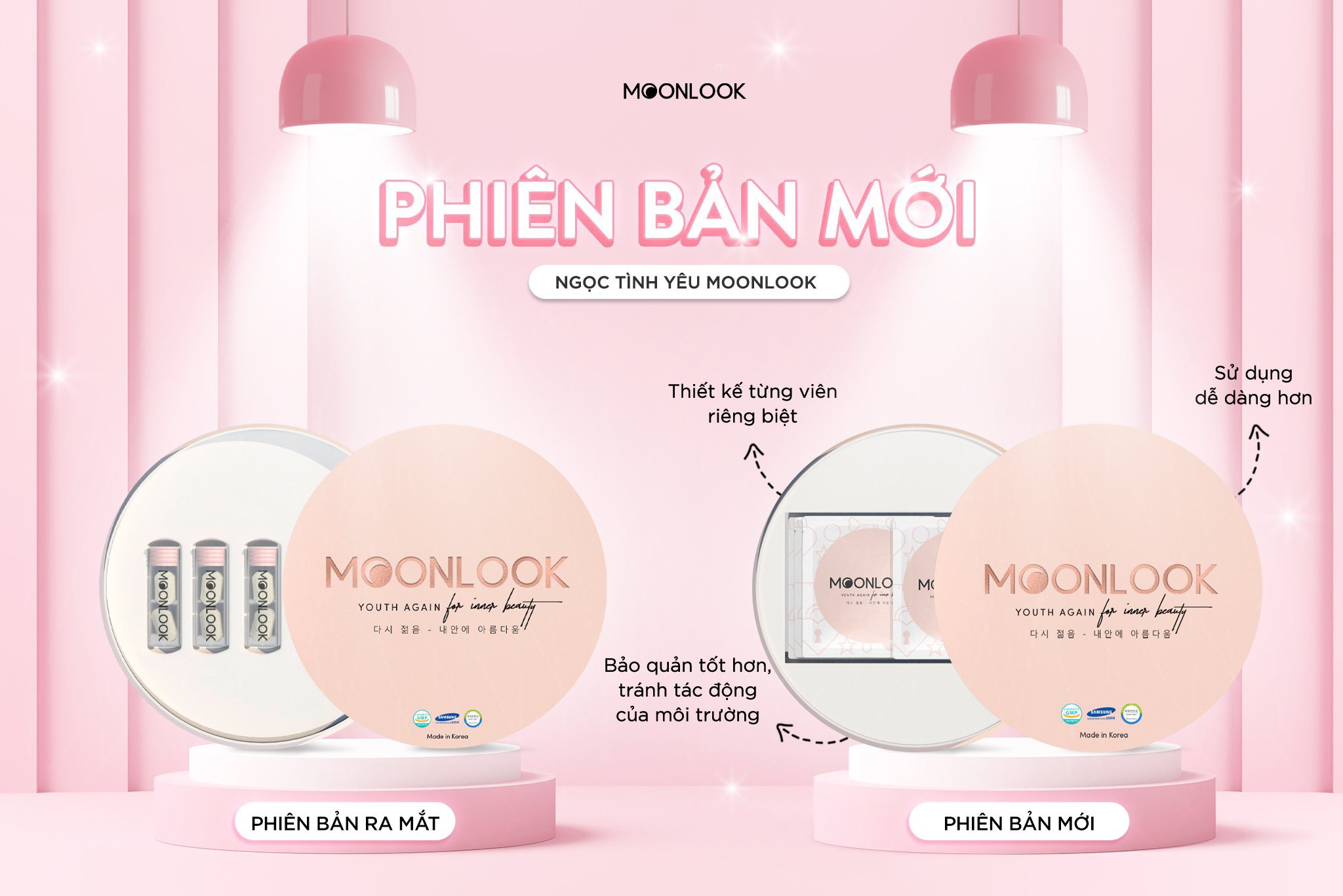 Viên đặt phụ khoa Moonlook mảnh ghép tình yêu