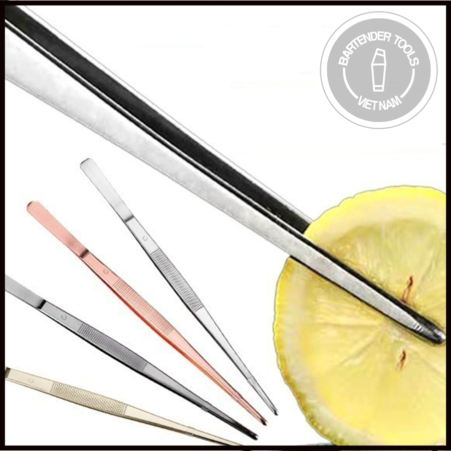 Nhíp gắp decor cocktail nhiều màu 30cm ( nhíp thẳng)  Dụng cụ bartender