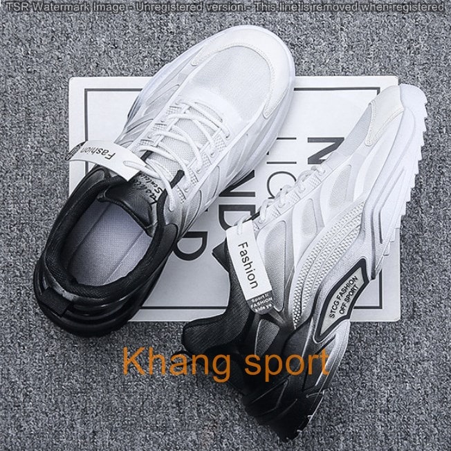Giày nam sneaker hàn quốc giày độn đế Khang Sport giầy thể thao nam tập gym chạy bộ thể dục cổ thấp,đế cao su giầy tăng chiều cao giày hot 2022 G242