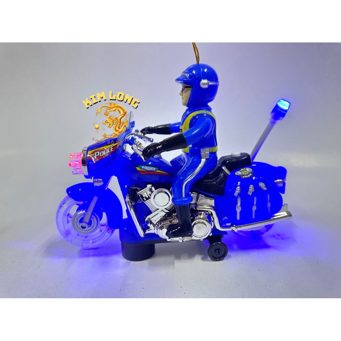 Đồ chơi lồng đèn trung thu hình siêu nhân american lái xe moto có pin nhạc đèn quà tặng trung thu