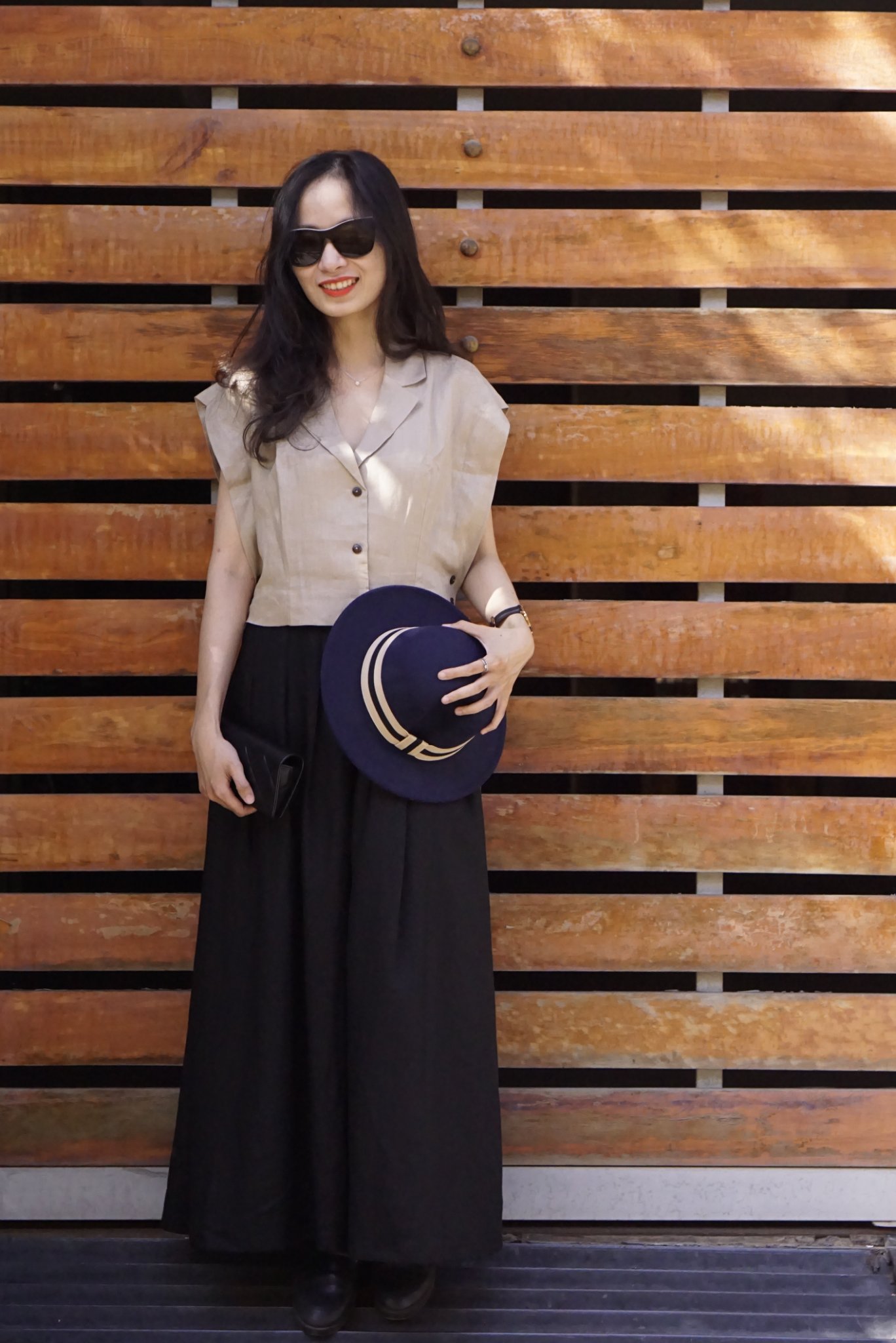 Áo top giả vest linen ALMA - MaxMessi