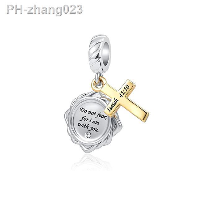  Holly Bible, Cross And Angel Dangle Charm For Bracelet,  Sterling Silver Charm, Cross Charm, Fit to pandora: Clothing, Shoes &  Jewelry