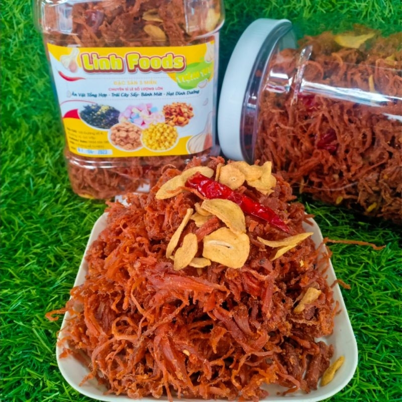 Khô Heo Cháy Tỏi - Khô Heo 500gr [HÌNH THẬT 100%]