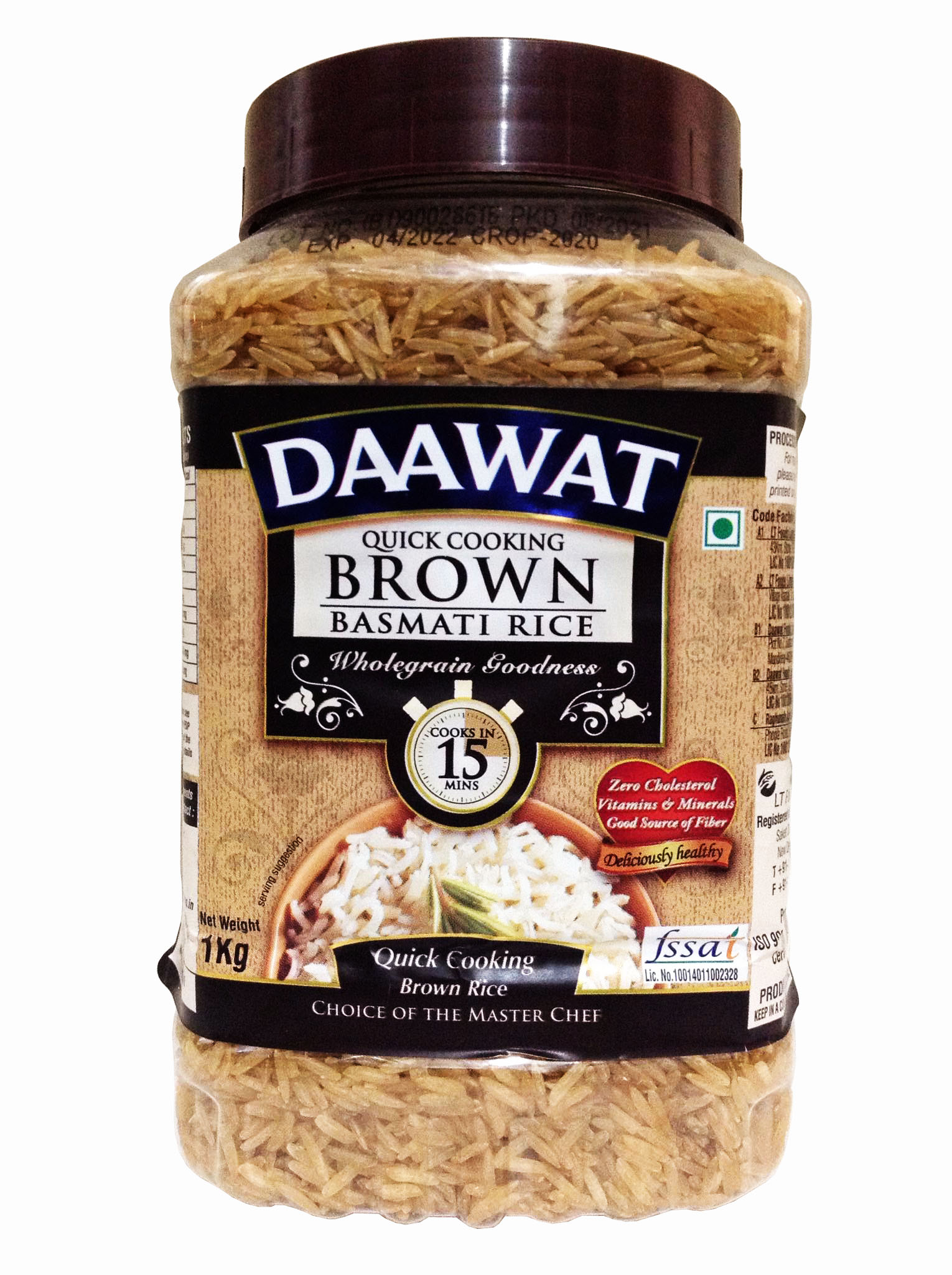 Daawat Brown Basmati Rice Diet / Diabetic Rice From India (1kg) In