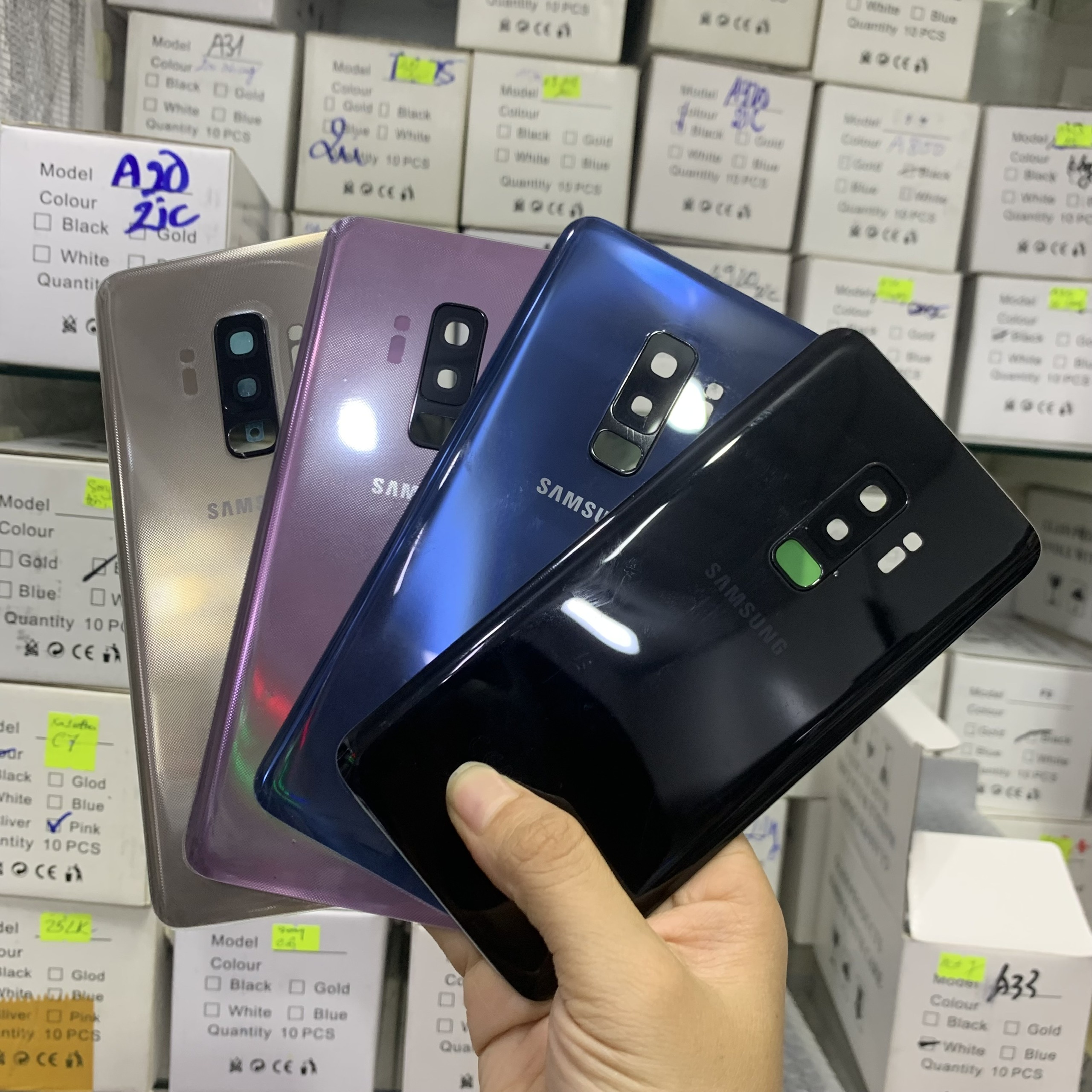 NẮP LƯNG ĐIỆN THOẠI SAMSUNG S9 PLUS ZIN - ( Kính lưng thay thế cho SAMSUNG S9 PLUS )