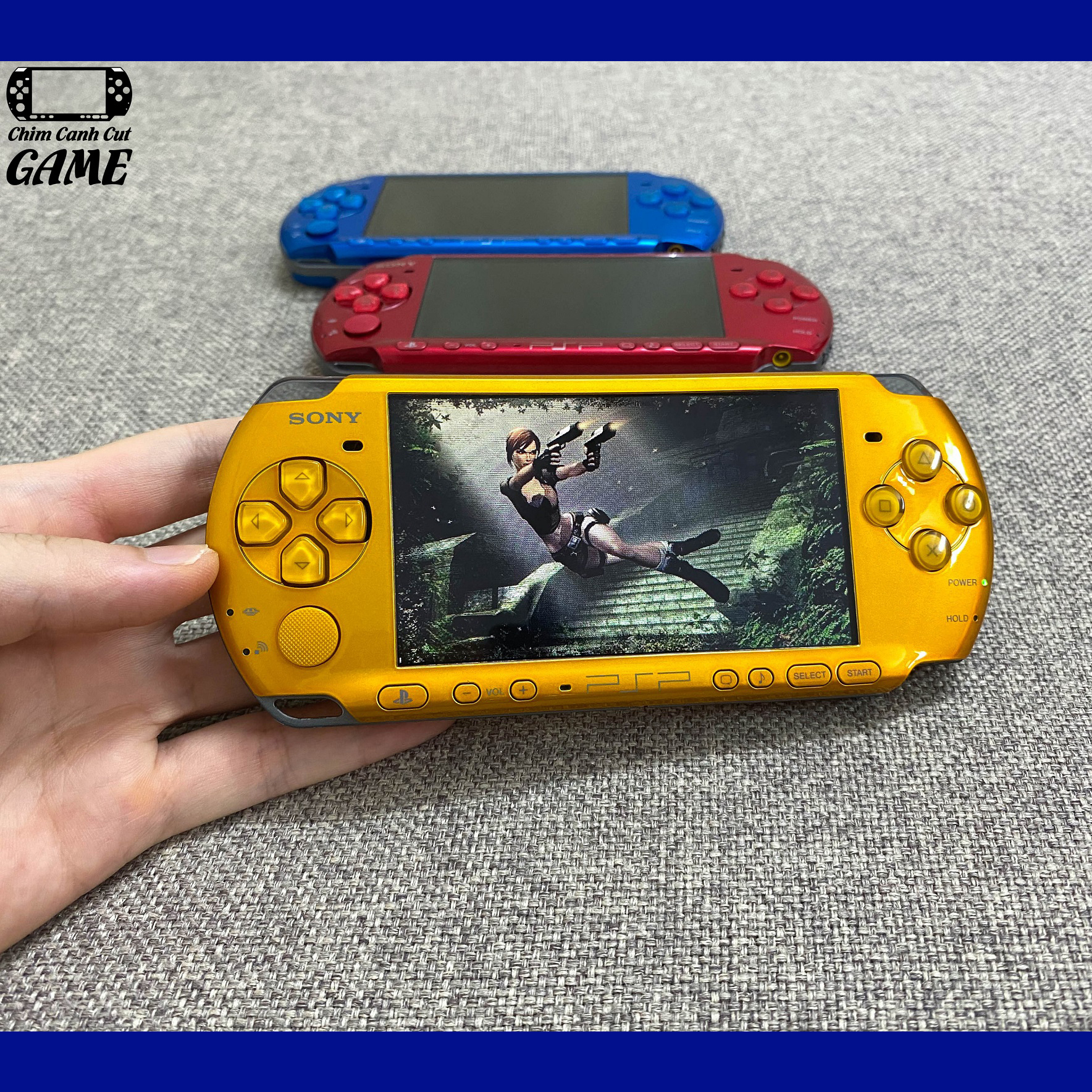 [CHÍNH HÃNG] Máy chơi Game Sony PSP 3000 (Miễn phí cài Game, Phụ kiện đầy đủ)