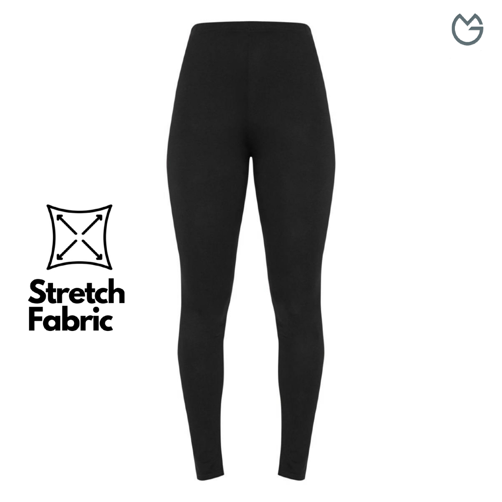 Celana Legging Wanita Emga CLW1C Polos Hitam Basic Women Girl