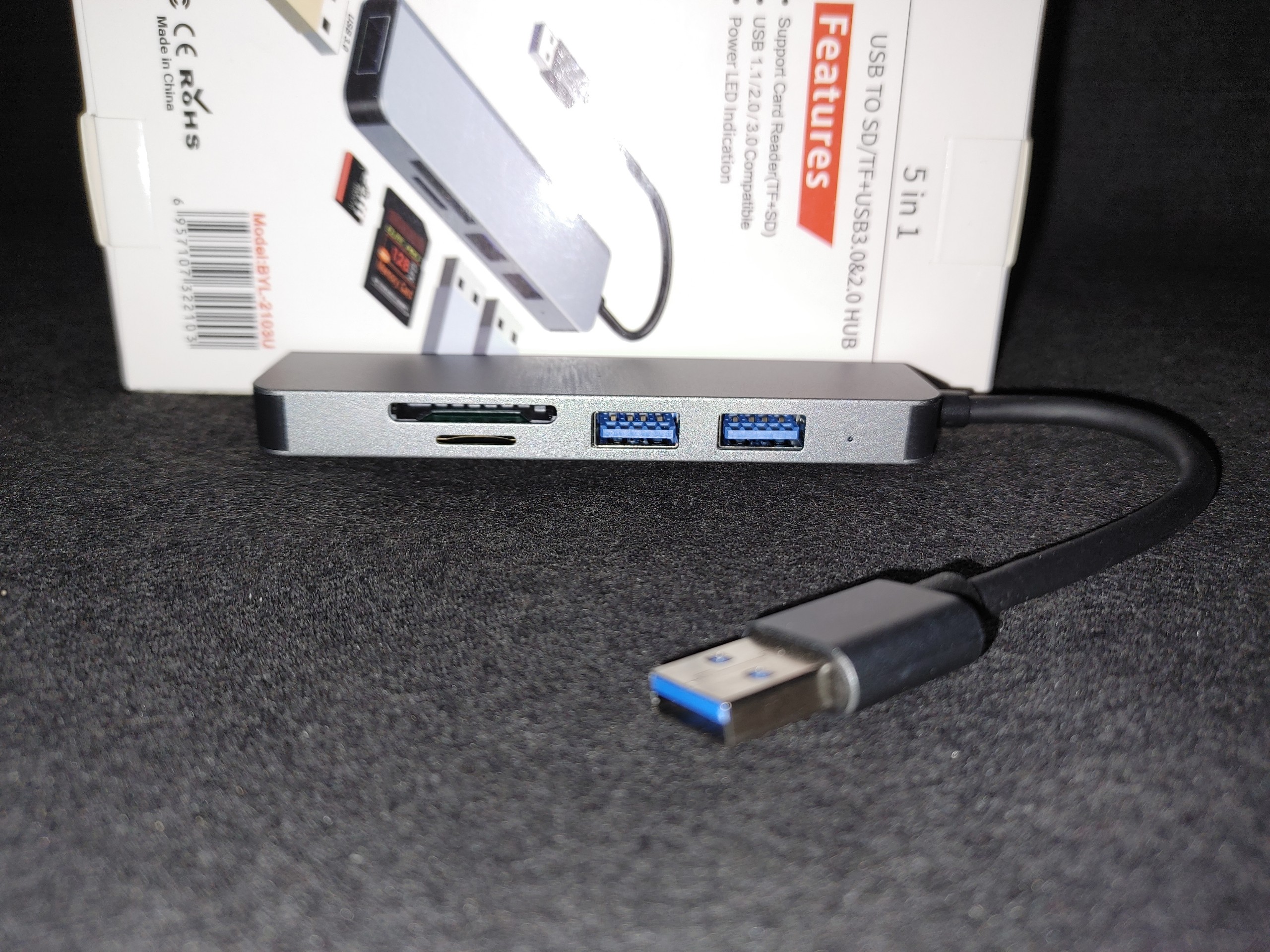 Bộ Chia USB - Hub USB to USB/ SD/ 3.0 - 5 in 1