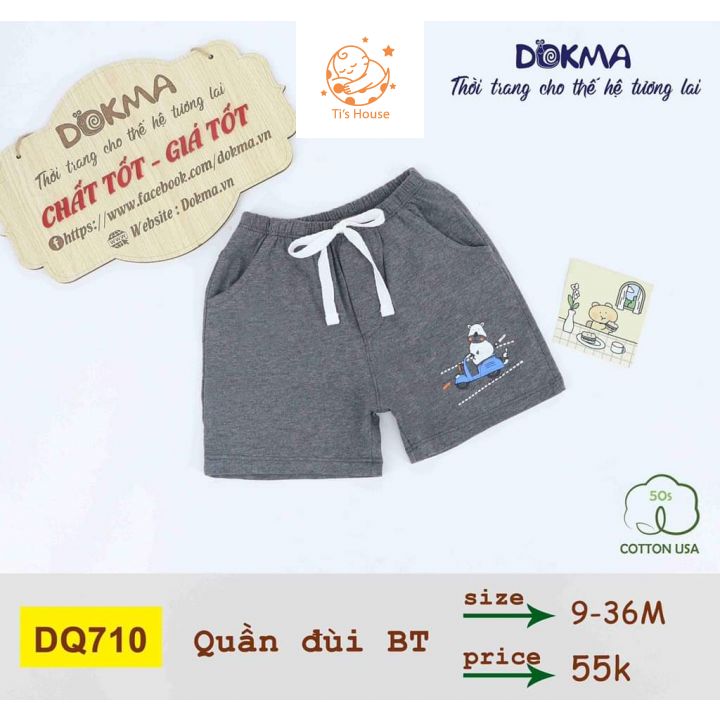 Dq710 - dq757 quần đùi bé trai cotton dokma