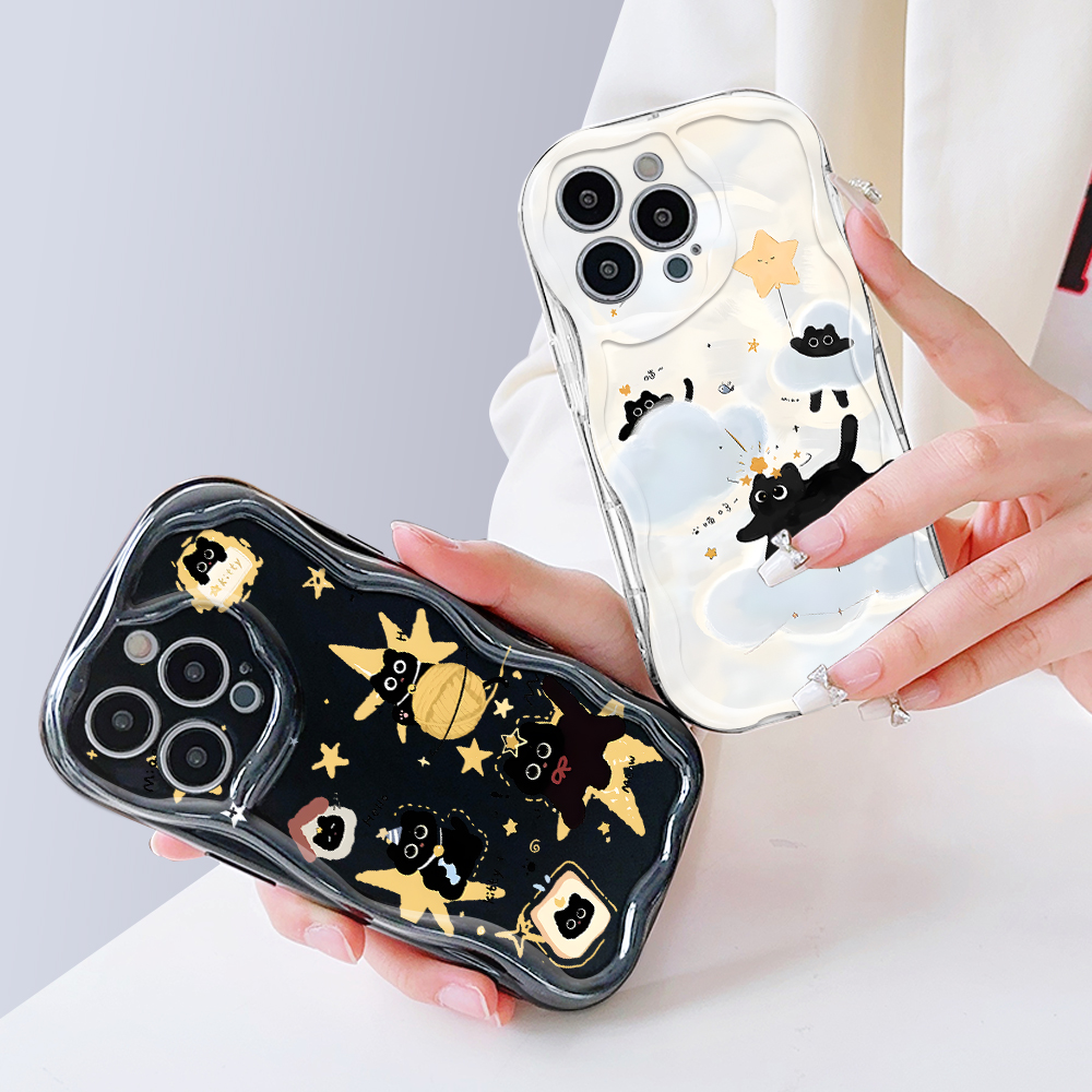 YYDS%20for%20Infinix%20Smart%209%20Hot%2050i%20Back%20Cover%20Cute%20Little%20Black%20Cat%20Case%20Soft%20Texture%20Wavy%20Edge%20Silicone%20Mobile%20Cover%20-%20Image%207