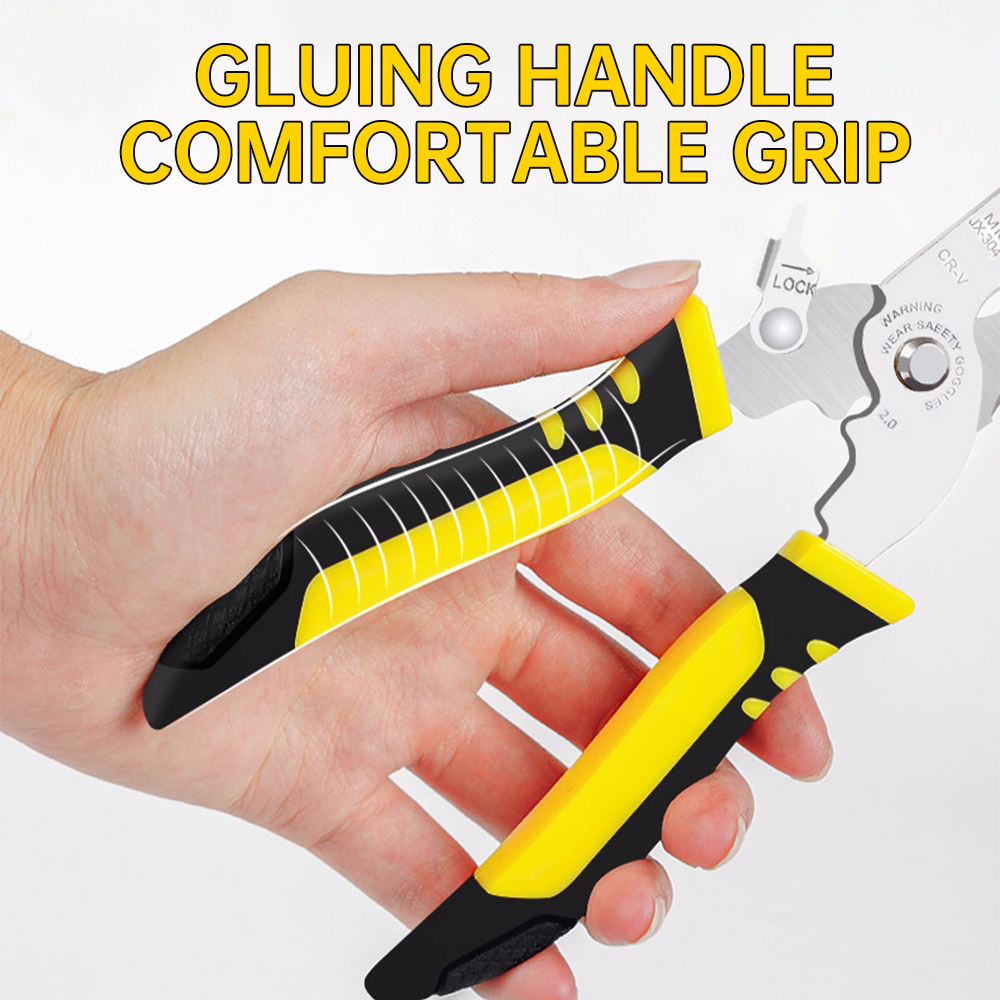 【💕Ready Stock🎉】PANTHON Wire Stripping Pliers For Electricians Multifunctional Cutting Pliers For Cables,Wire Pulling Pliers Wire Pressing Pliers Crimping Pliers Terminal Pli