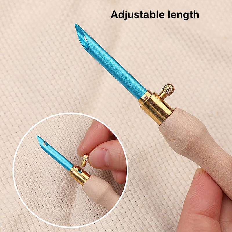Punch Needle Embroidery Kits Adjustable Punch Needle Tool, Wooden