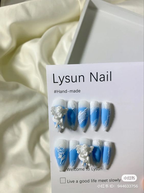 Phụ Kiện Charm Thiên Thần Châu Âu Đính Móng