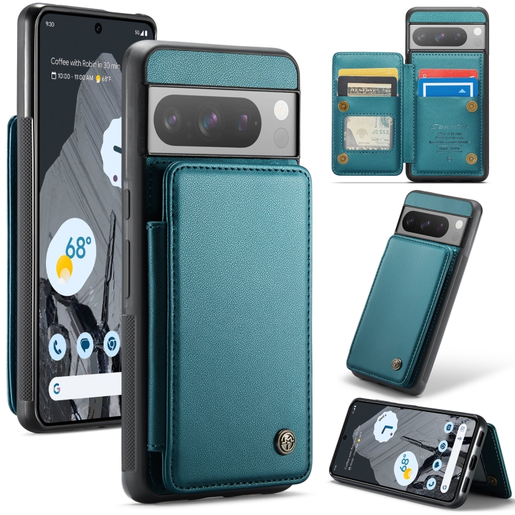 Caseme c22 card slots holder rfid anti-theft phone case for google pixel 8/google pixel 8 pro