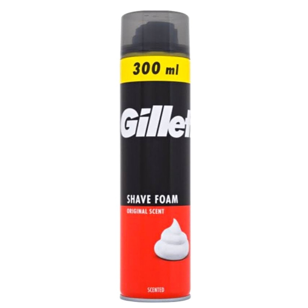 [Siêu Rẻ] [HÀNG MỸ CHUẨN]Bọt cạo râu Gillette USA 300g (Đỏ) Hadamart