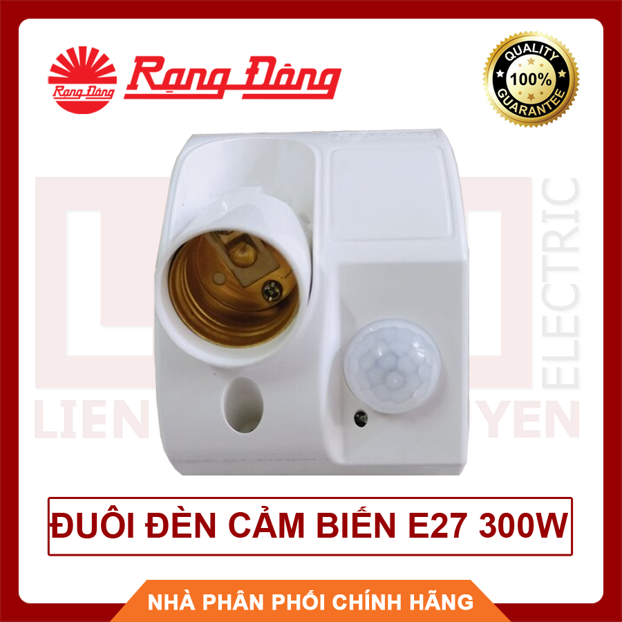 Rạng Đông, BH 2 năm, Đuôi đèn cảm biến E27 công suất đến 300W siêu bền đẹp, hàng Việt Nam - Chất lượng cao
