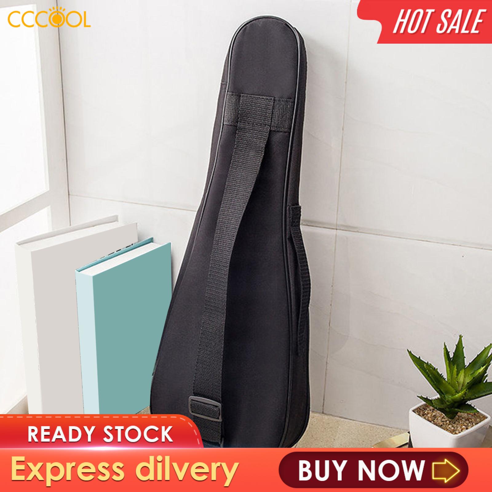 CCCOOL Oxford Ukulele Bass Case with Pockets Adjustable Shoulder Straps Soft