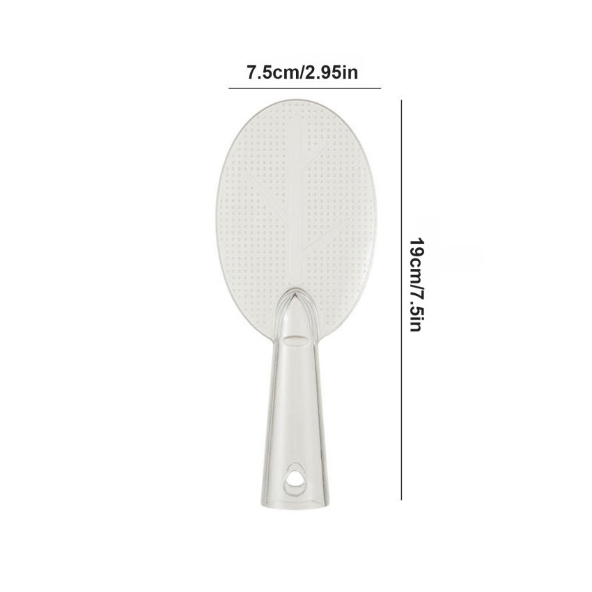 Cute Rice Spoon Standing Plastic Rice Cooking Scoop Non-Stick Rice Spoon High Color Transparent Rice Spoon Kitchen Cooking Tools