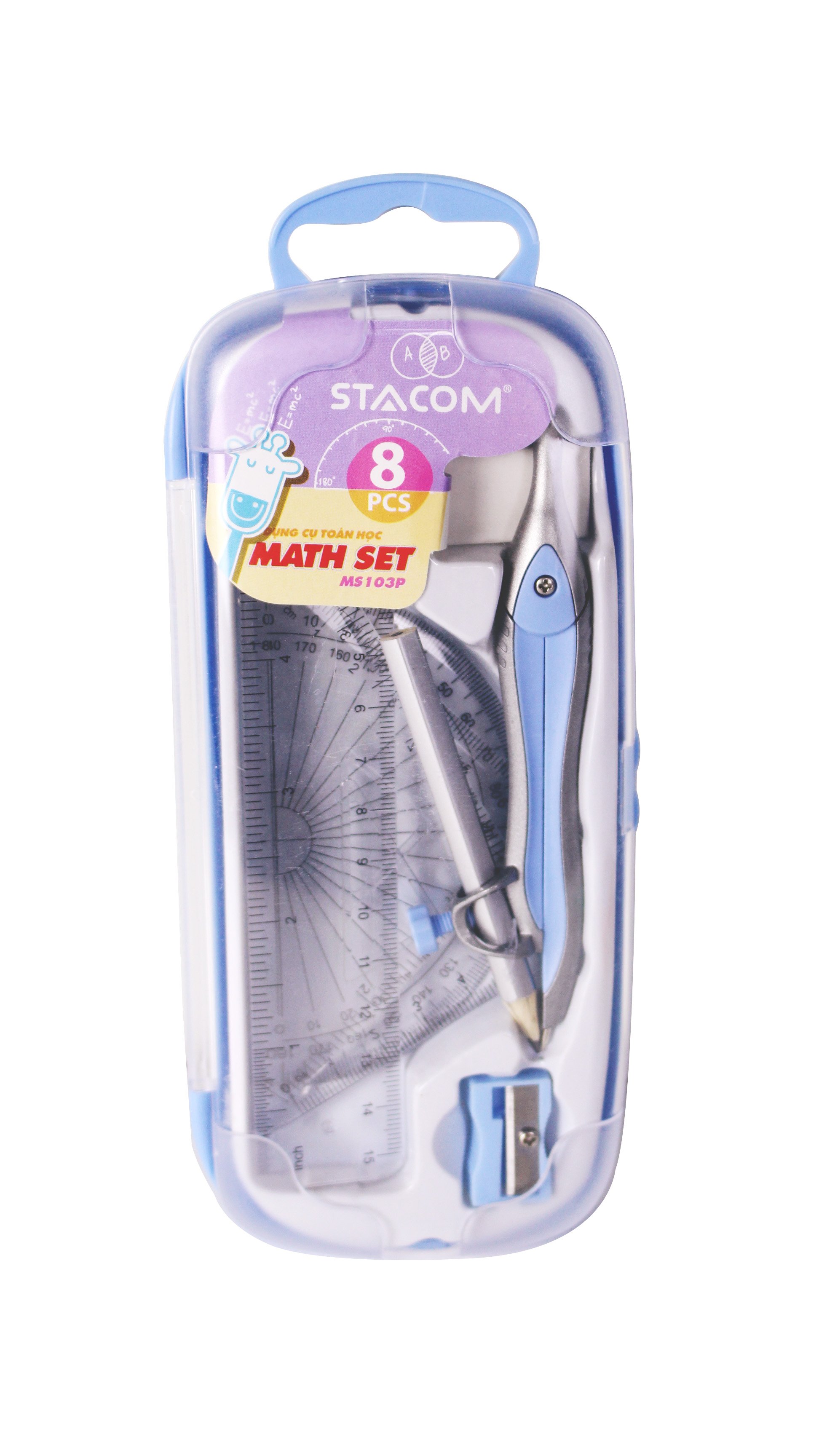 Bộ dụng cụ học tập 8 món Stacom - MS103P