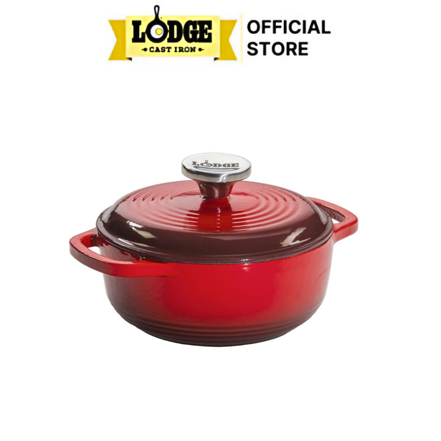 Lodge - Ceramic dutch oven - Red - 1.5L