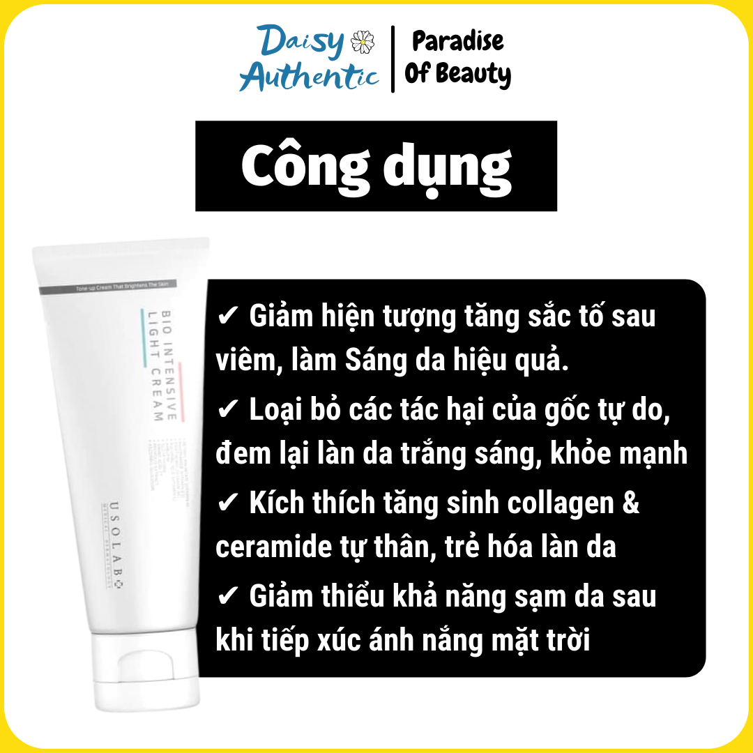 Kem Dưỡng Trắng Da Body USOLAB LIGHT INTENSIVE CREAM 250ML