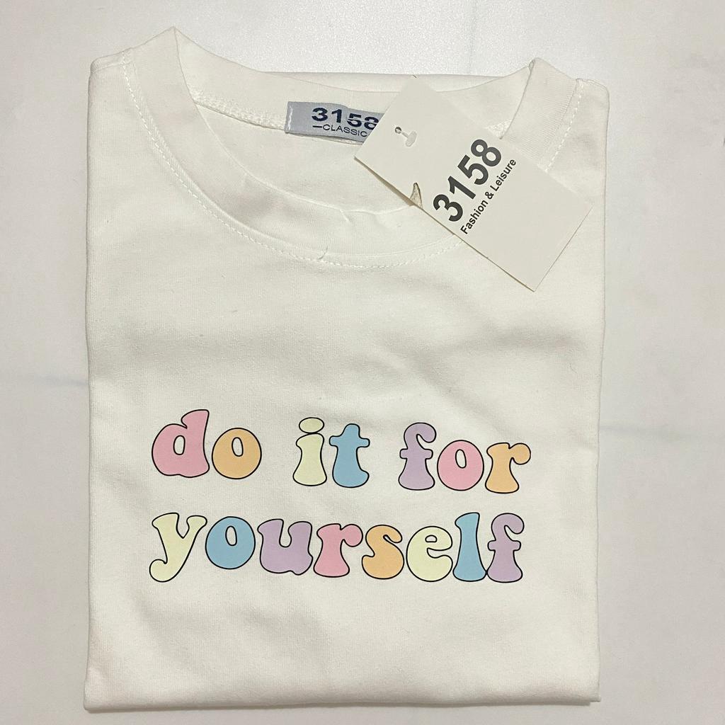 Áo thun 3158 form rộng mẫu "do it for yourself" áo thun unisex nam nữ