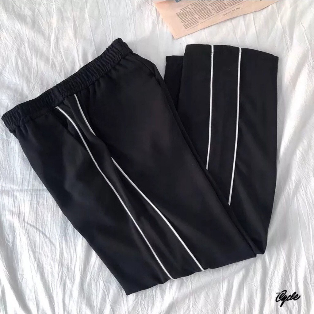 Quần thể thao 2 sọc suông unisex