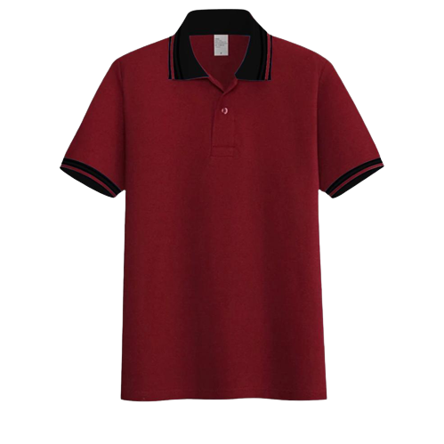 Son Clothing - Kaos polo shirt polos Maroon kerah kombinasi | kaos