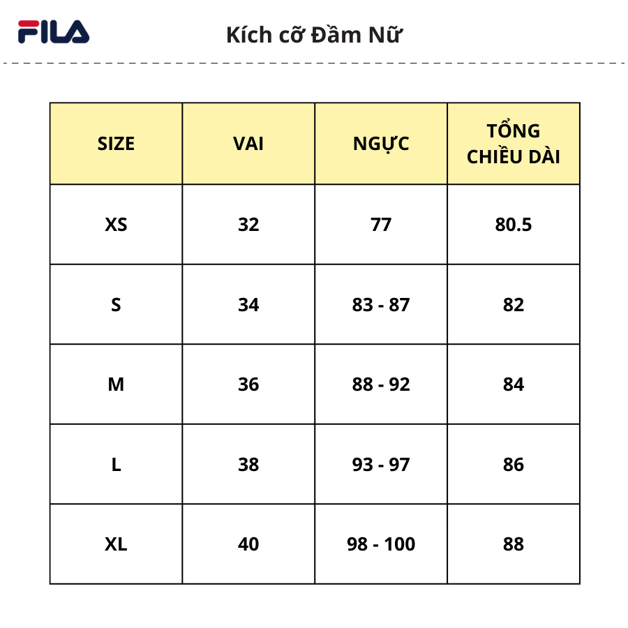 FILA Đầm thời trang nữ FW2OPF2109F-LPU