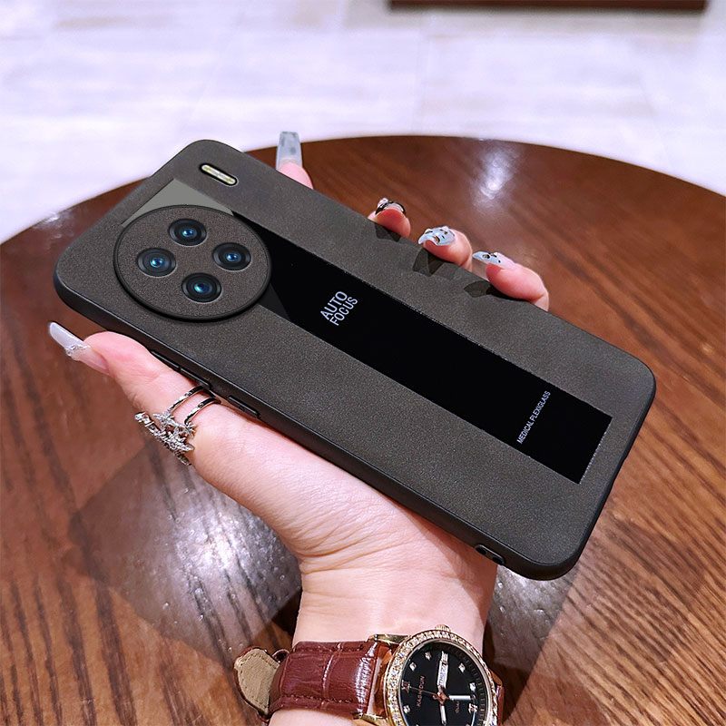 For Vivo X60 X70 X80 X90 X90S Pro Plus Case Fluff Luxury Sheepskin Silicone Soft Business All-Inclusive Leather Anti-knock for Vivo X70T X60T Phone casing.