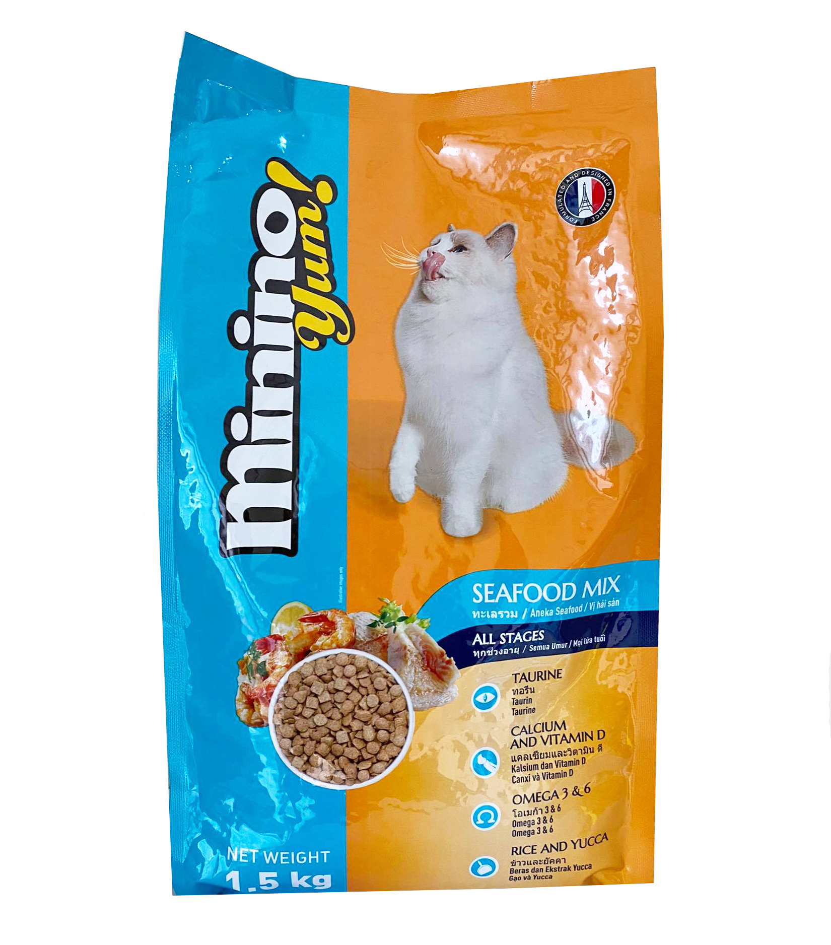 Thức ăn hạt khô Minino Yum túi 350g