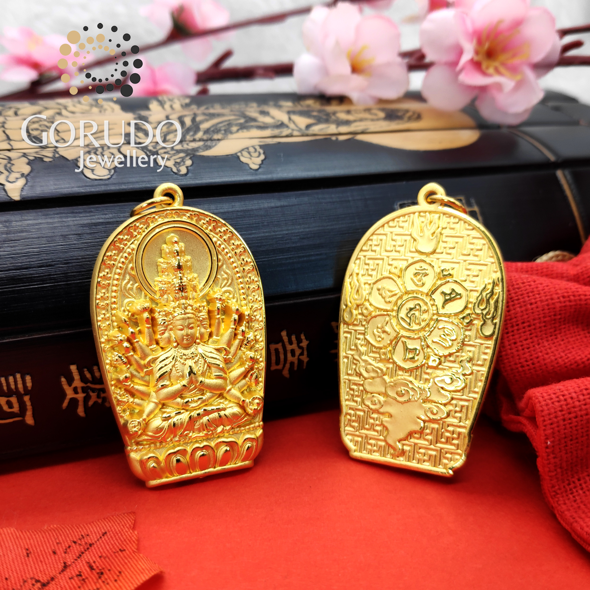 Gorudo Jewellery 999 Pure Gold 千手千眼 