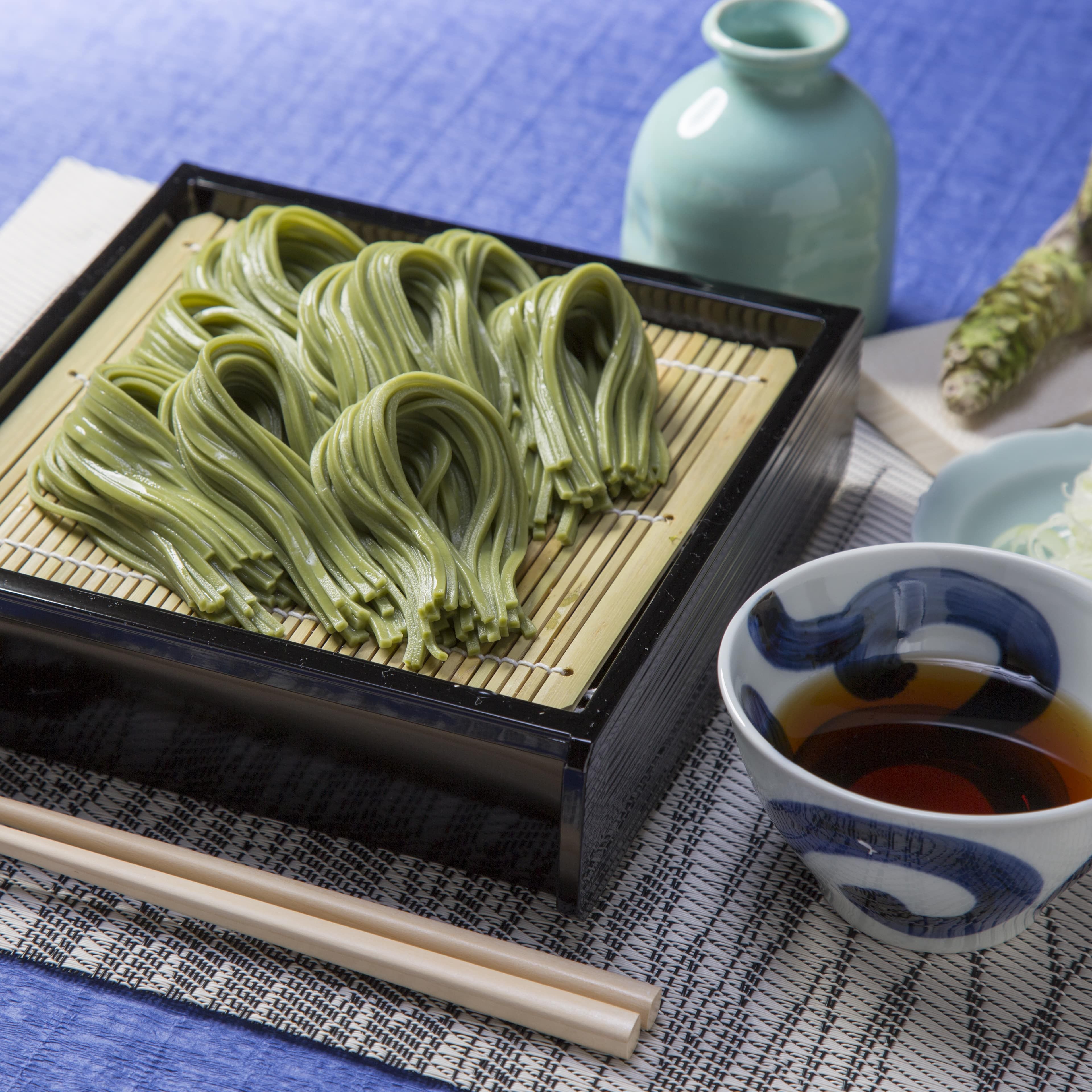 Combo Happo Soba Matcha (1 chai Happo Dashi 340g, 1 gói mì Soba Matcha 200g)