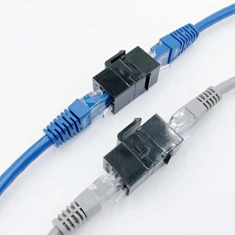 [North Bring] RJ45 Connector CAT6 Straight Through Network Module Information Socket CAT5E Jacks Inline Coupler Cable Adapter Ethernet Keystone Jack
