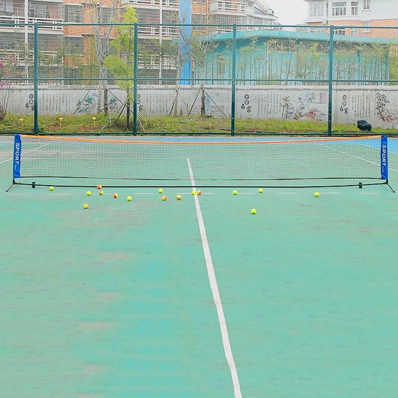 Portable Foldable Badminton Net Bracket Folding Adjustable Simple Training Net For 3M/4M/5M/6M Tennis Outdoor Indoor Net