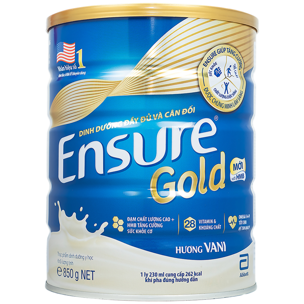 Sữa bột Ensure Gold hương Vani 800g