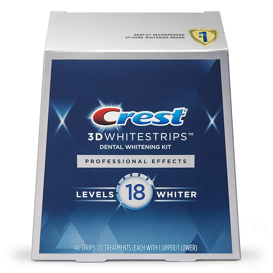 [Fullbox 20 gói] Miếng dán trắng răng Crest 3D White Professional Effects