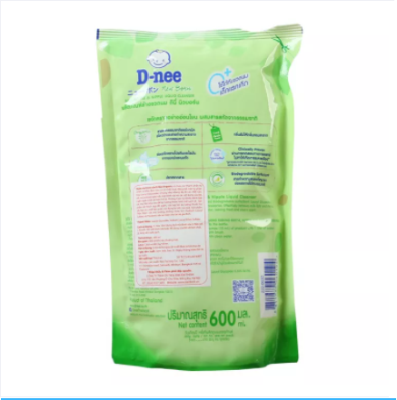Nước rửa bình sữa Dnee dạng túi 600ml (Hàng nội địa Thái)