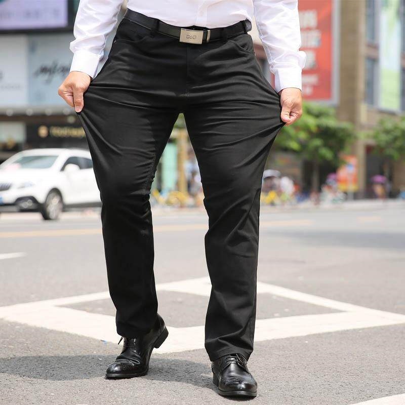 HOT ○ Men's Pants Casual Business Pant Chinos Stretch Black Blue Khaki Big Plus  Size 40 42 44 46 | Lazada Singapore
