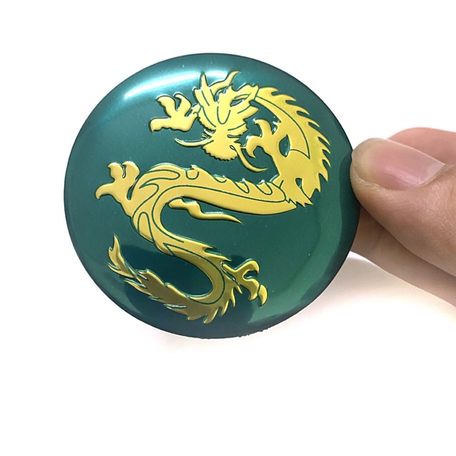 [ Tân Thịnh ] Tem nhôm logo 3D RỒNG XANH C3